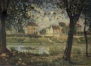 Alfred Sisley Villeneuve-la-Garenne oil painting